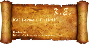 Kellerman Enikő névjegykártya